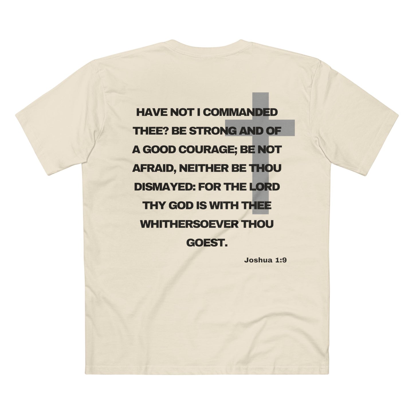 Joshua 1:9 - Crewneck T-shirt (Custom)