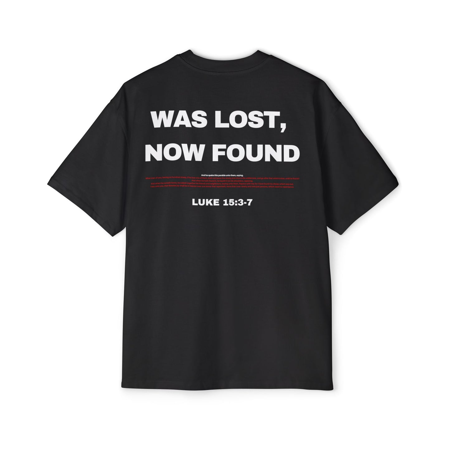 Luke 15:3-7 - Heavy Oversized Tee (Custom)