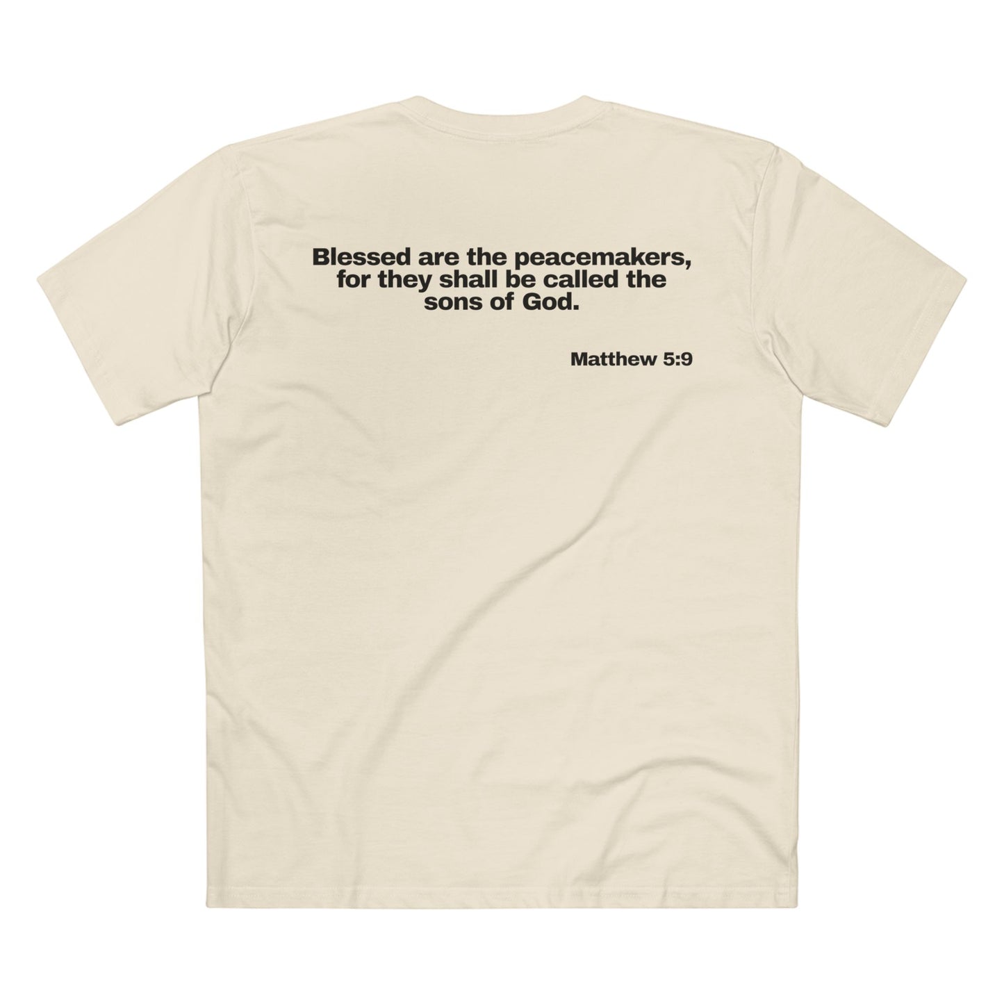 Matthew 5:9 - Crewneck T-shirt (Custom)