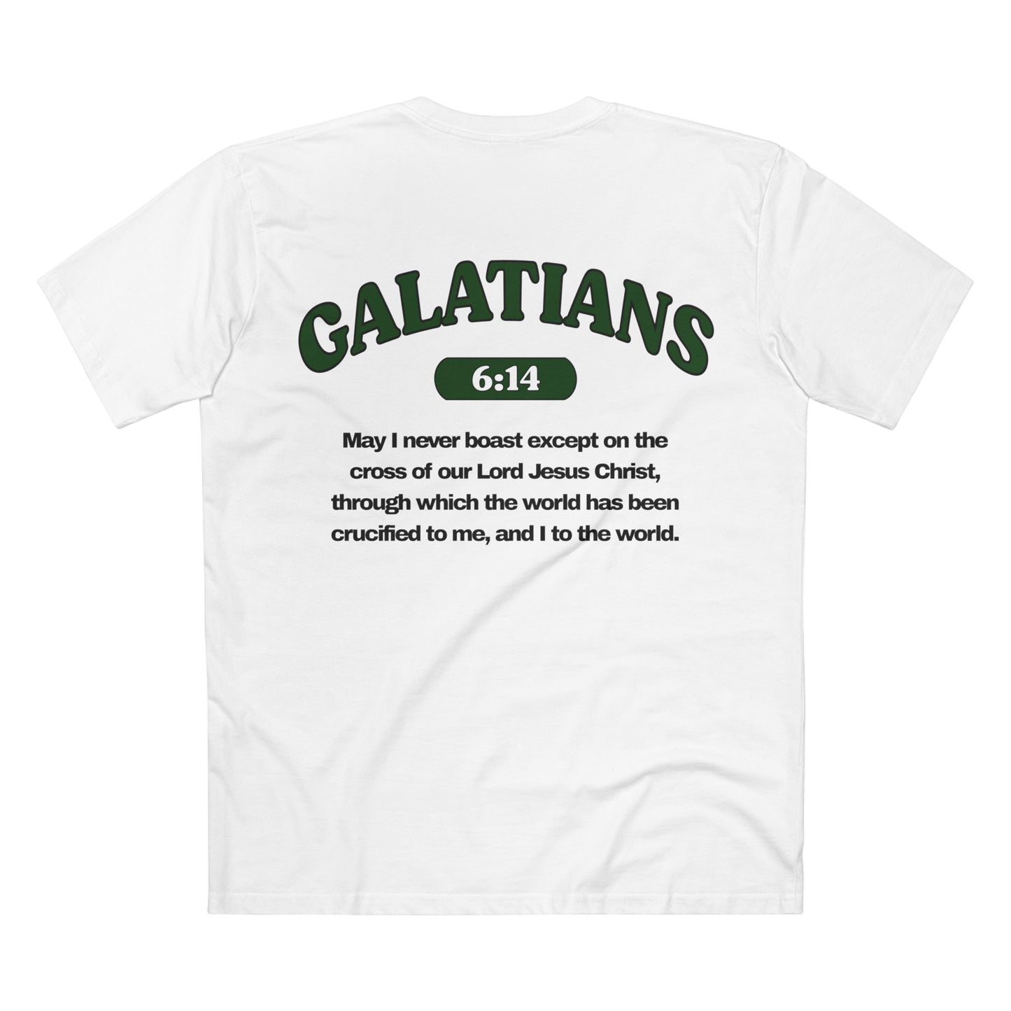 Galatians 6:14 - Crewneck T-shirt (Custom)