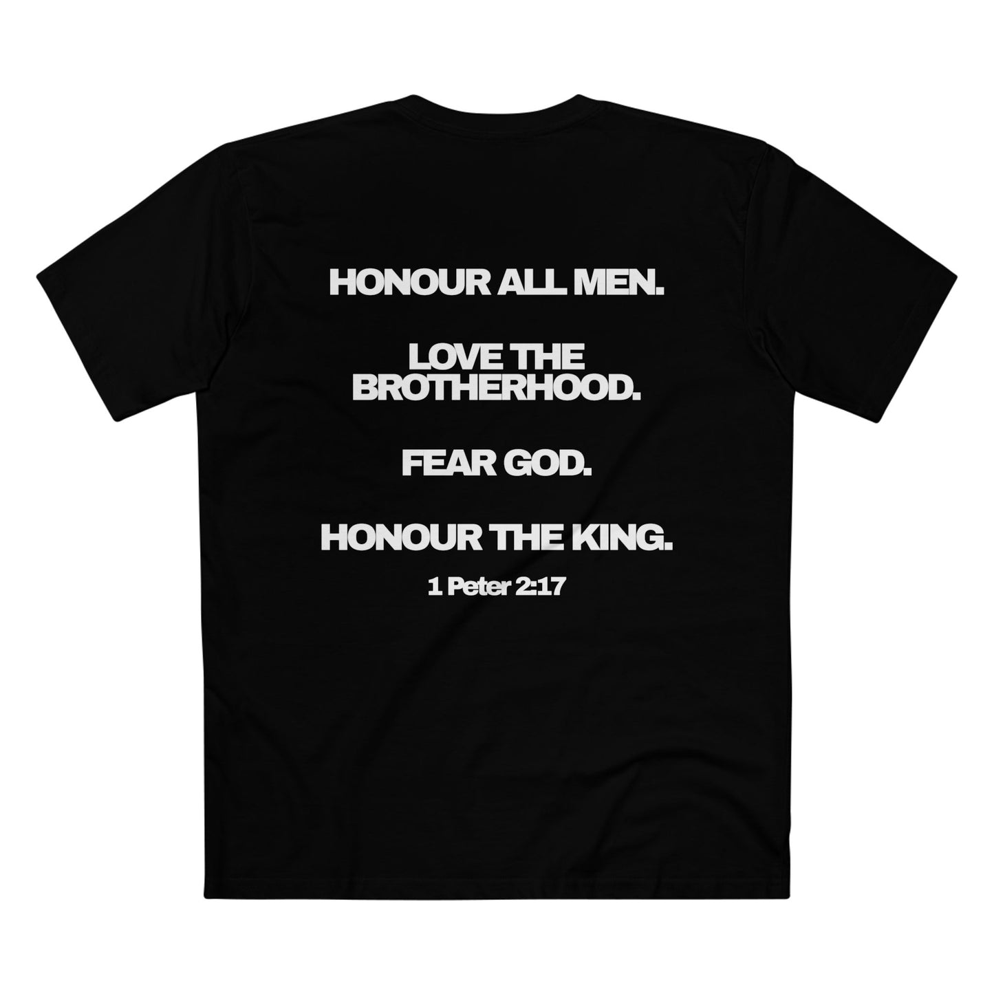 1 Peter 2:17 - Crewneck T-shirt (Custom) v2