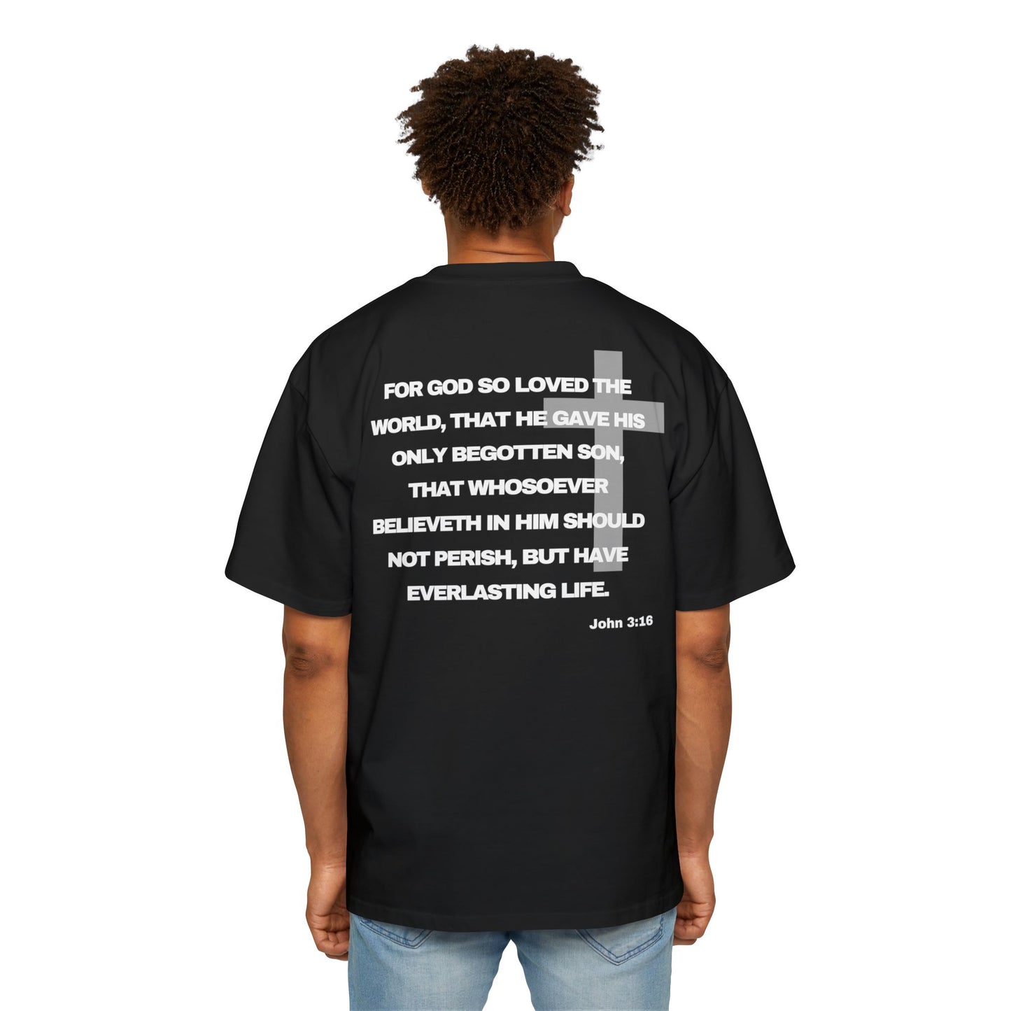 John 3:16 - Heavy Oversized Tee (Custom)