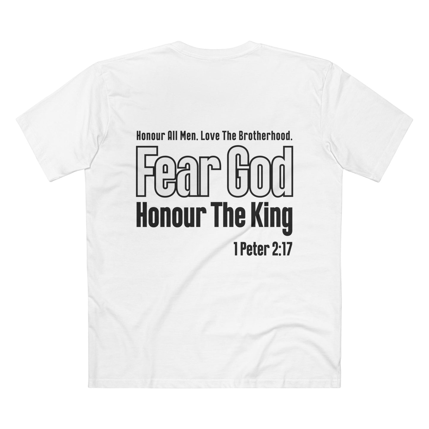 1 Peter 2:17 - Crewneck T-shirt (Custom)