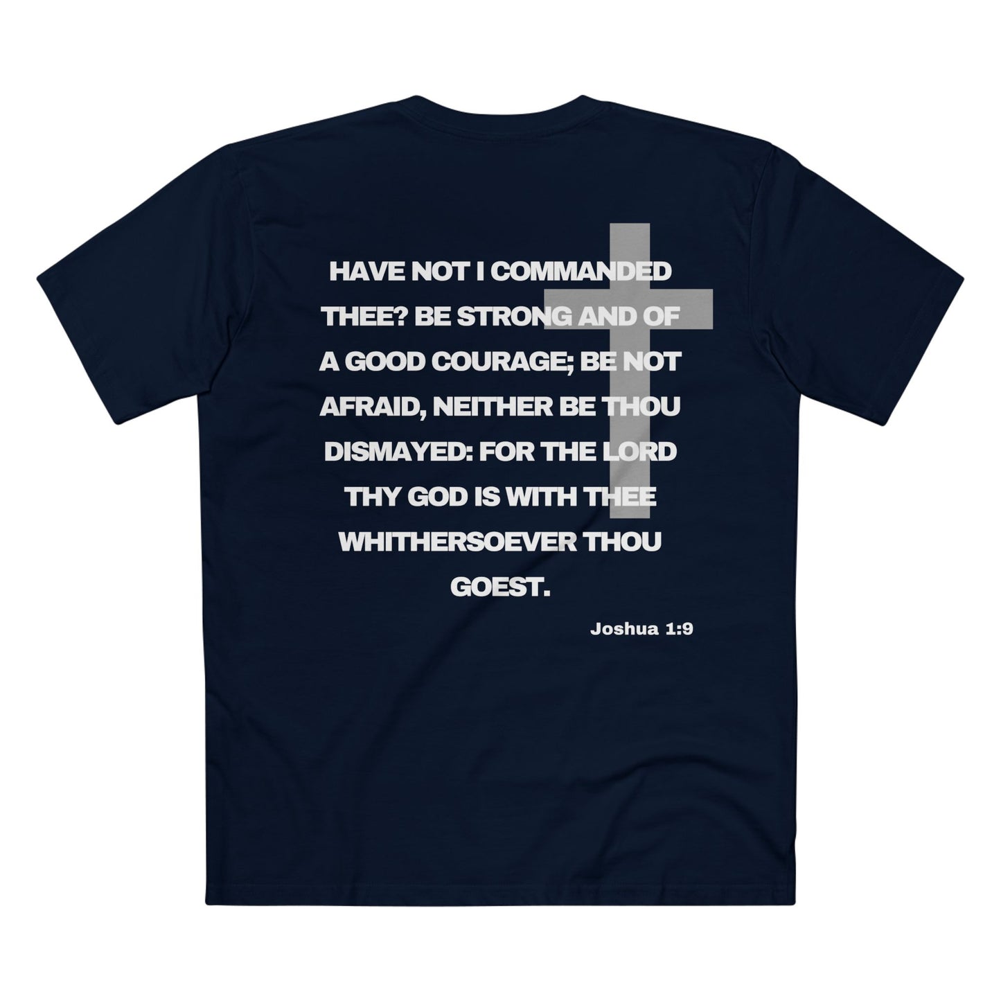 Joshua 1:9 - Crewneck T-shirt (Custom)