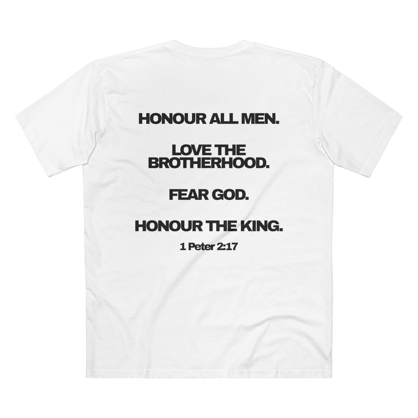 1 Peter 2:17 - Crewneck T-shirt (Custom) v2