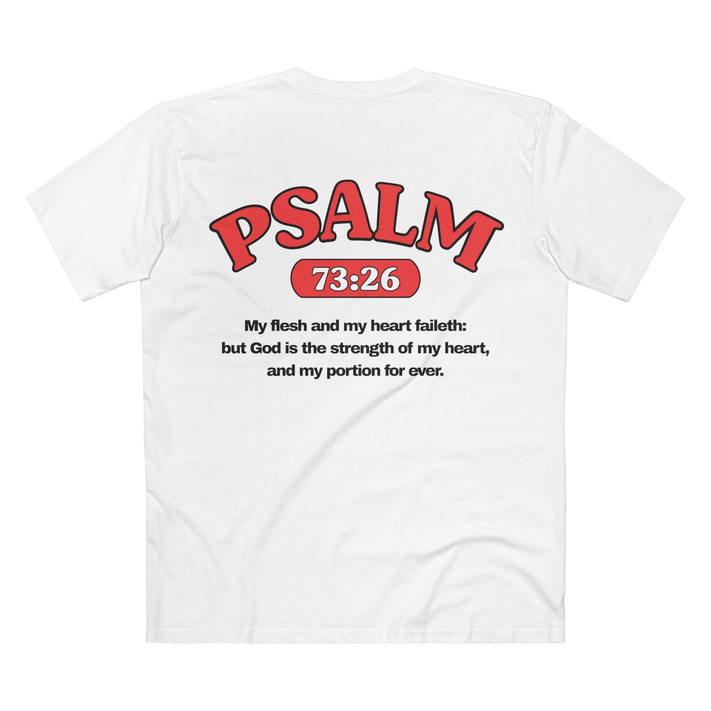 Psalms 73:26 - Crewneck T-shirt (Custom)