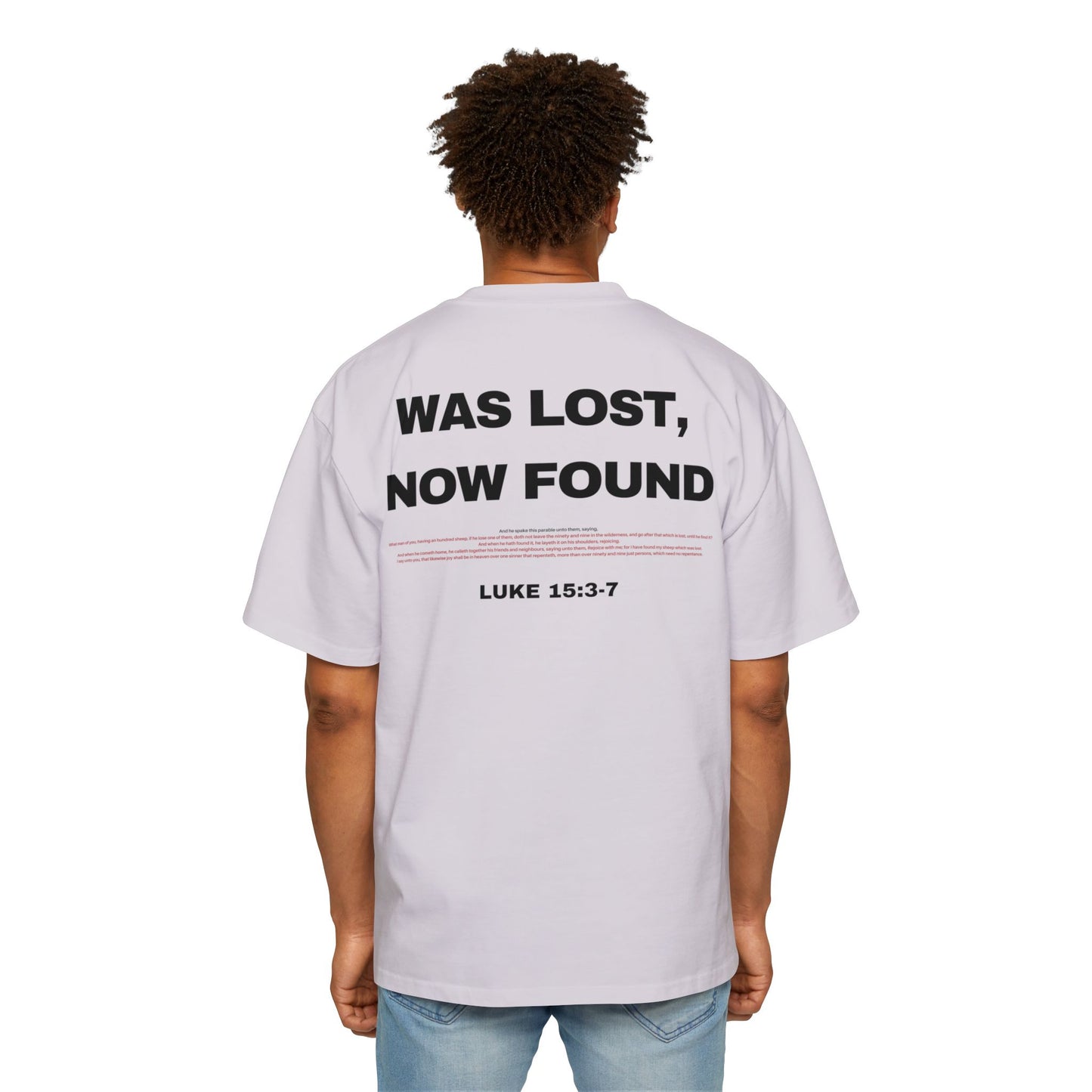 Luke 15:3-7 - Heavy Oversized Tee (Custom)