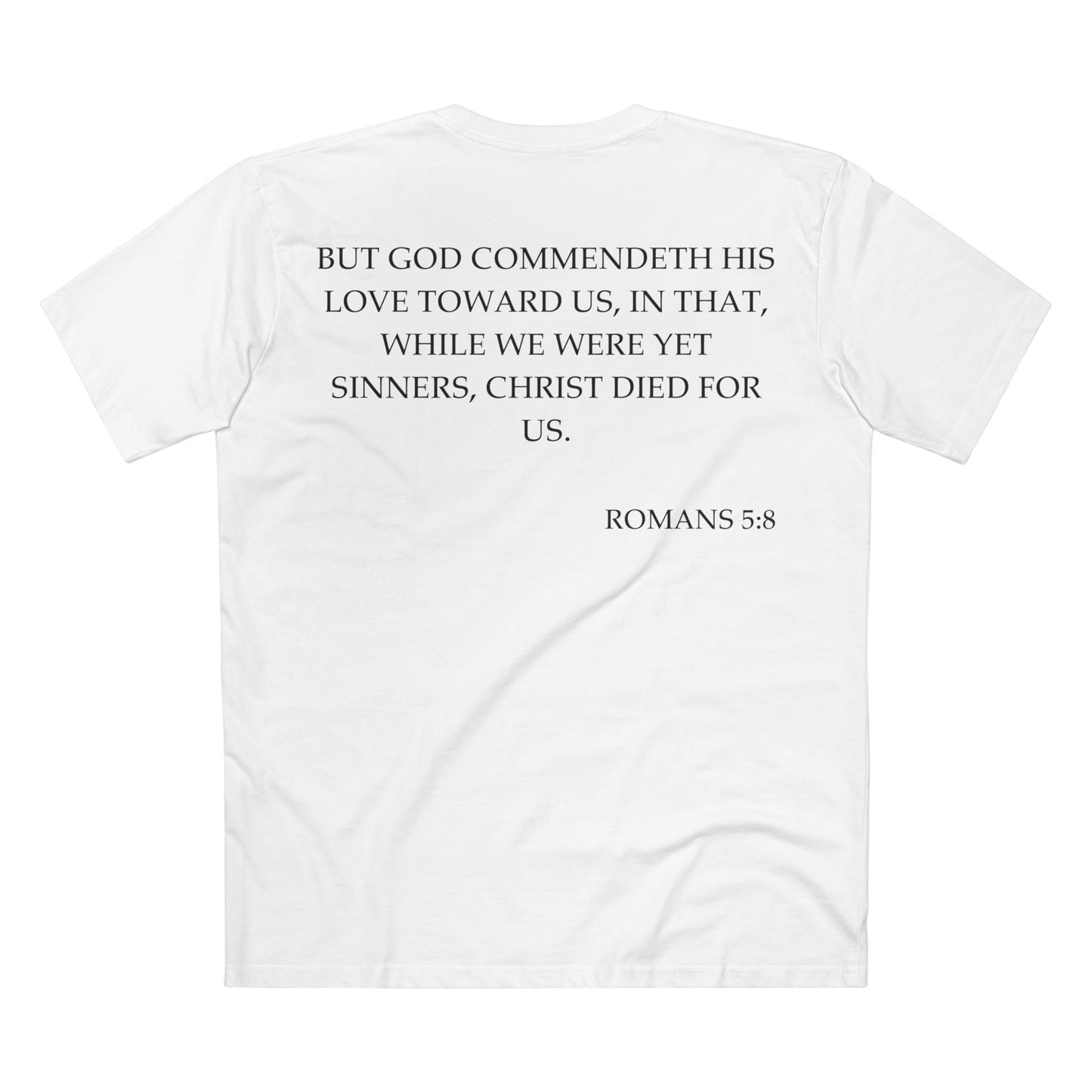 Romans 5:8 - Crewneck T-shirt