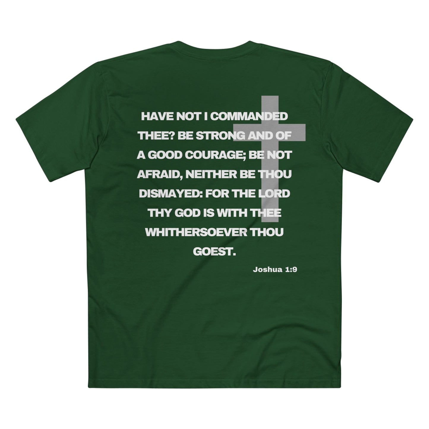 Joshua 1:9 - Crewneck T-shirt (Custom)