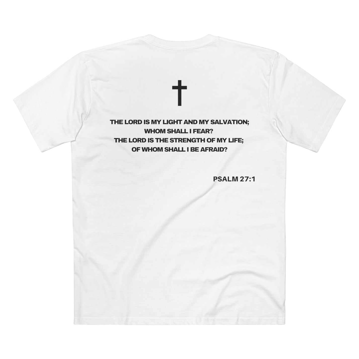 Psalm 27:1 - Crewneck T-shirt (Custom)