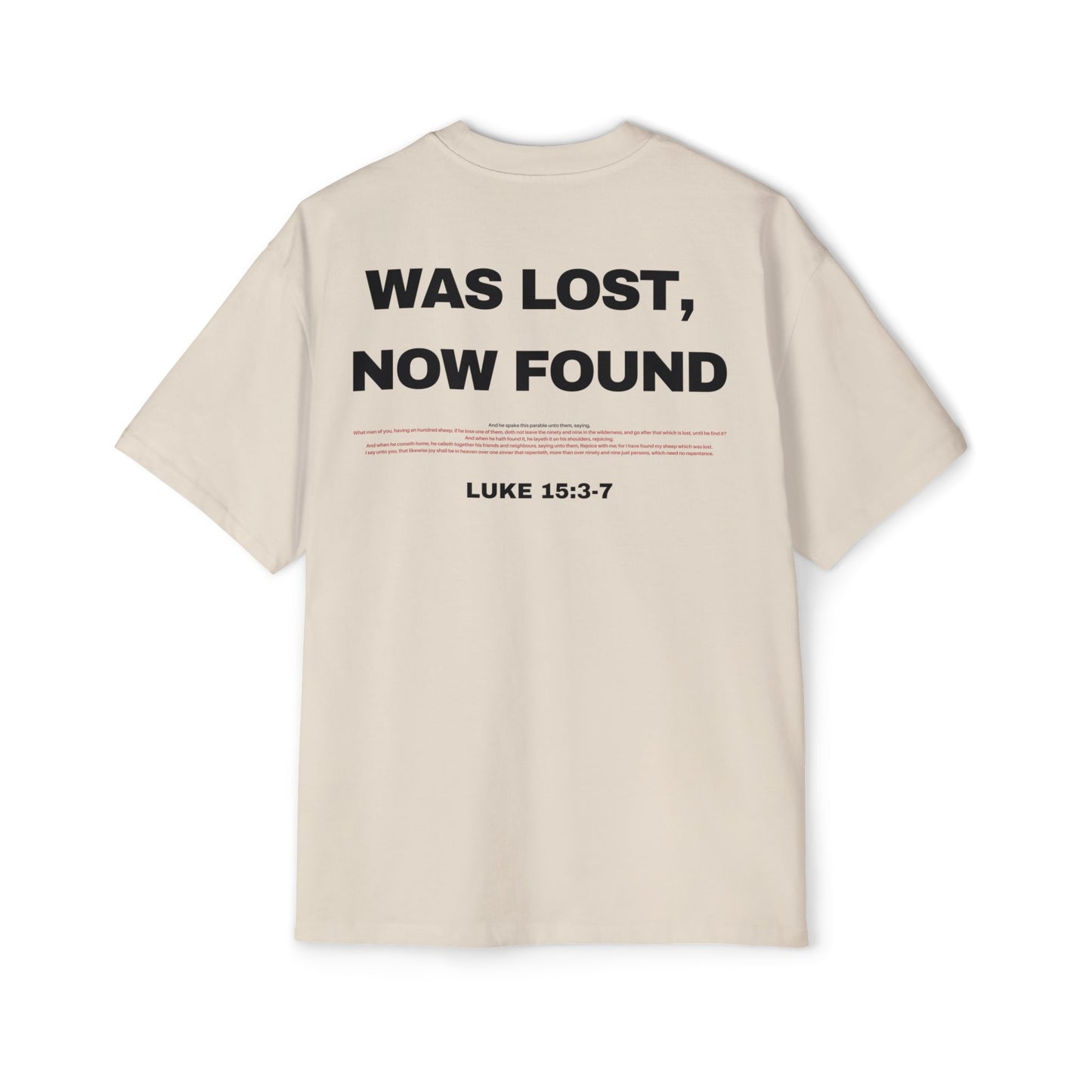 Luke 15:3-7 - Heavy Oversized Tee (Custom)