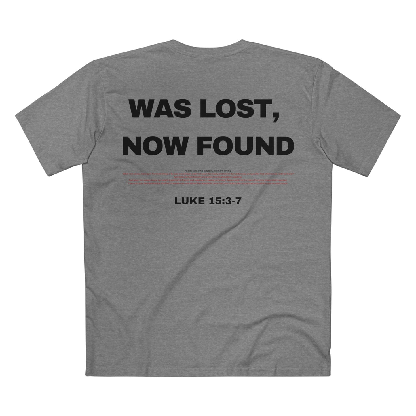 Luke 15:3-7 - Crewneck T-shirt (Custom)