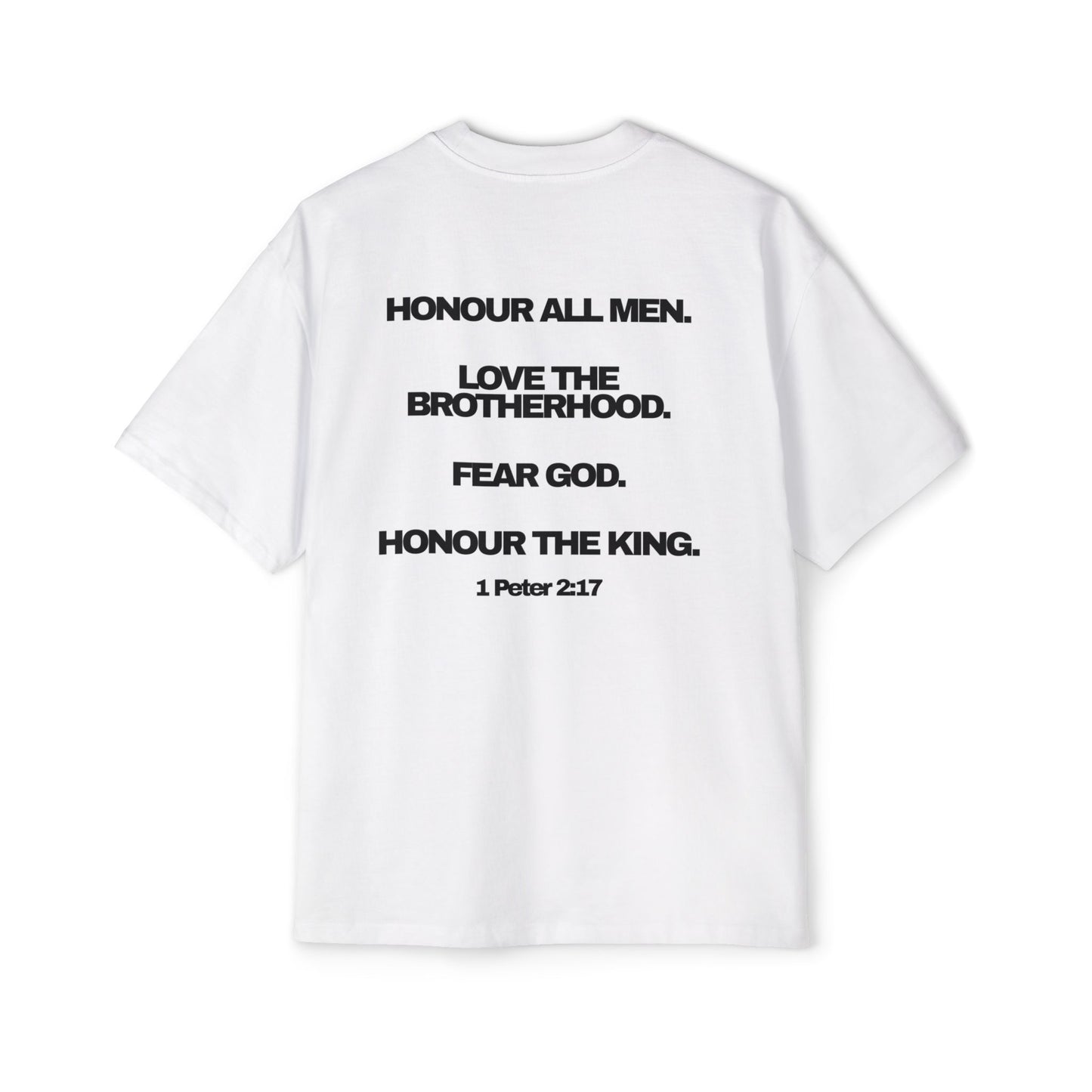 1 Peter 2:17 - Heavy Oversized Tee (Custom) v2