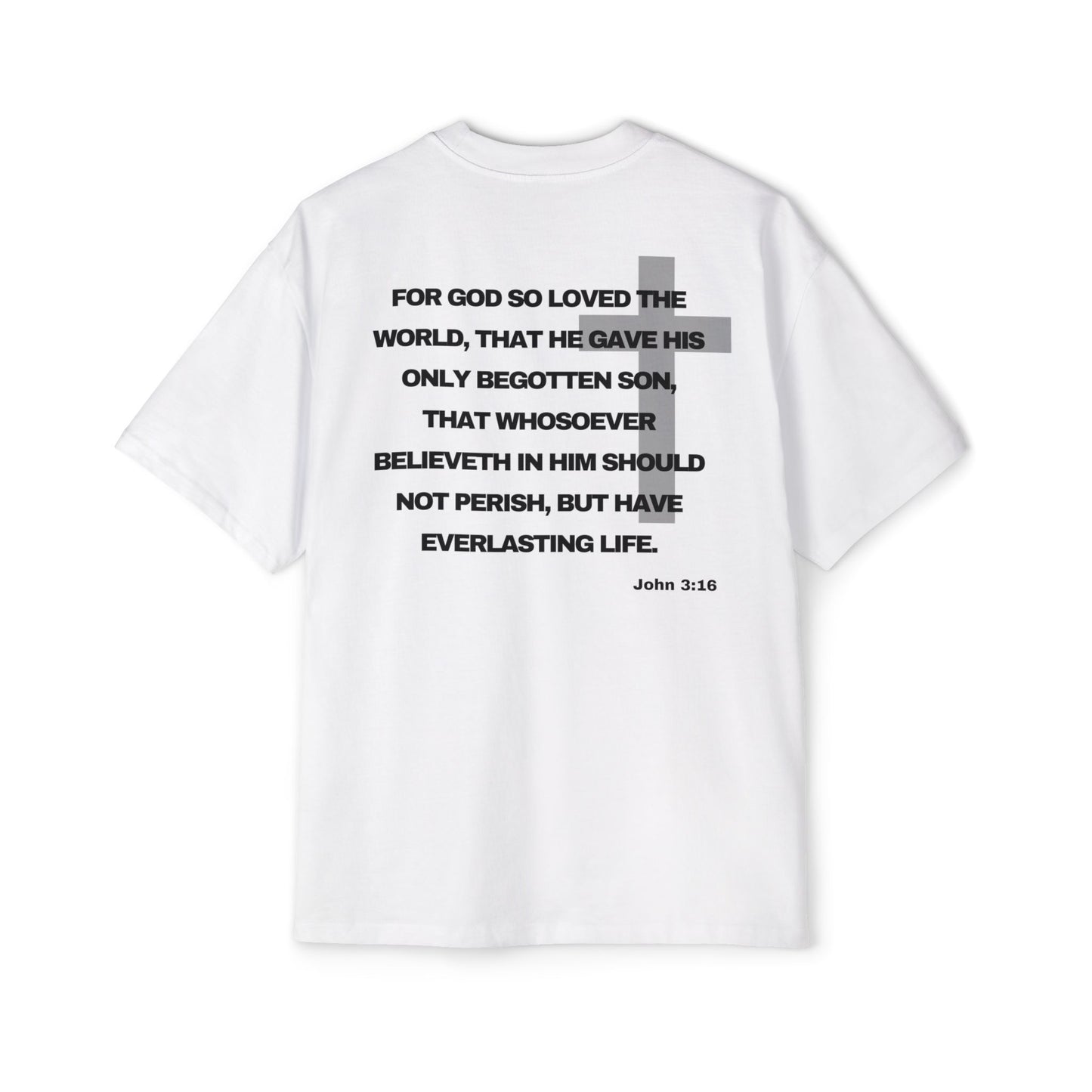 John 3:16 - Heavy Oversized Tee (Custom)