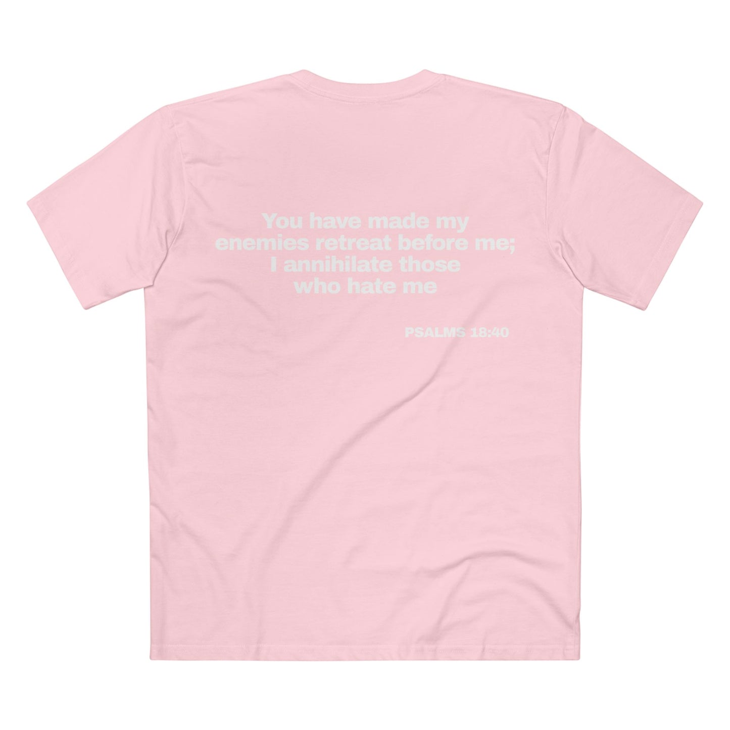 Psalms 18:40 - Crewneck T-shirt (Custom)