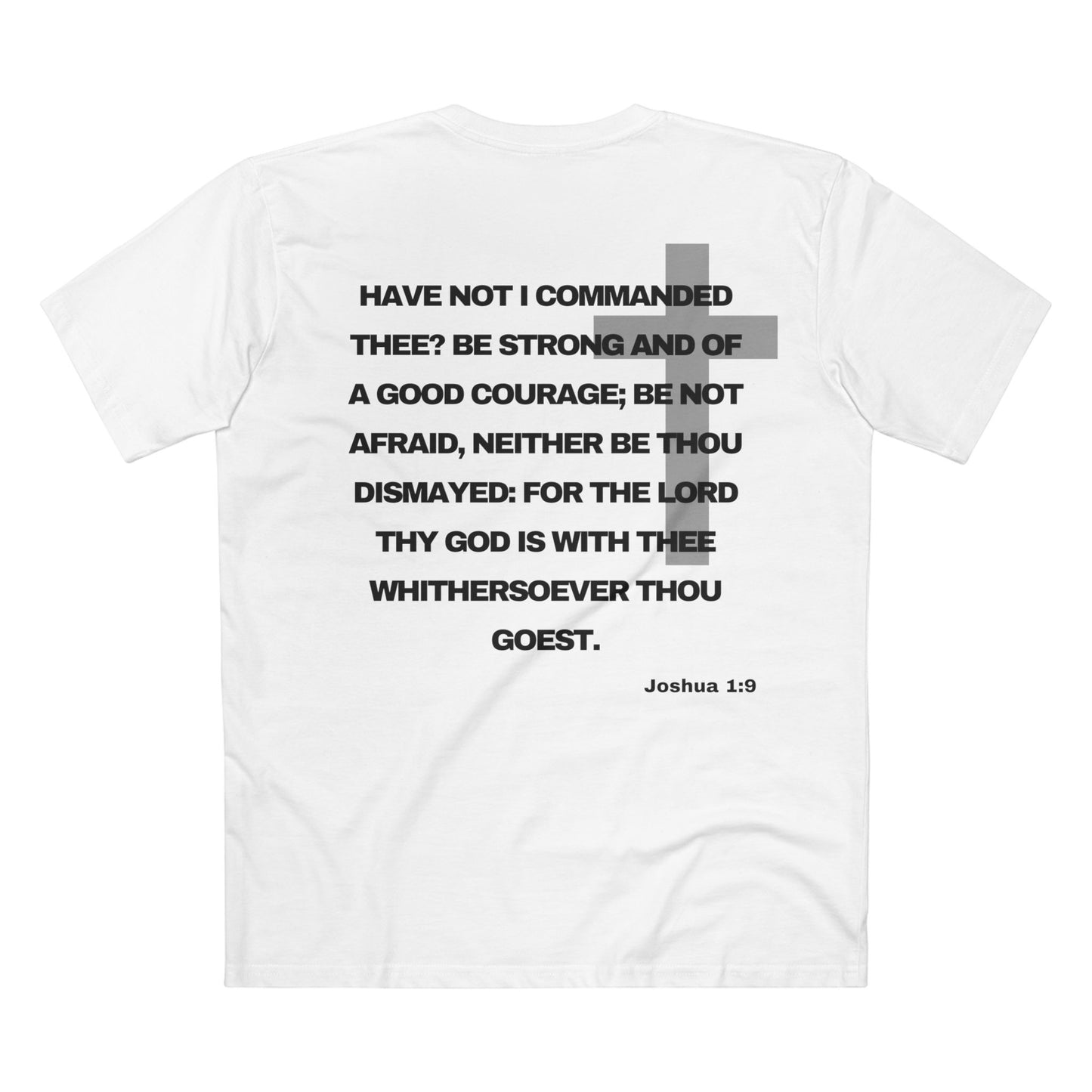 Joshua 1:9 - Crewneck T-shirt (Custom)