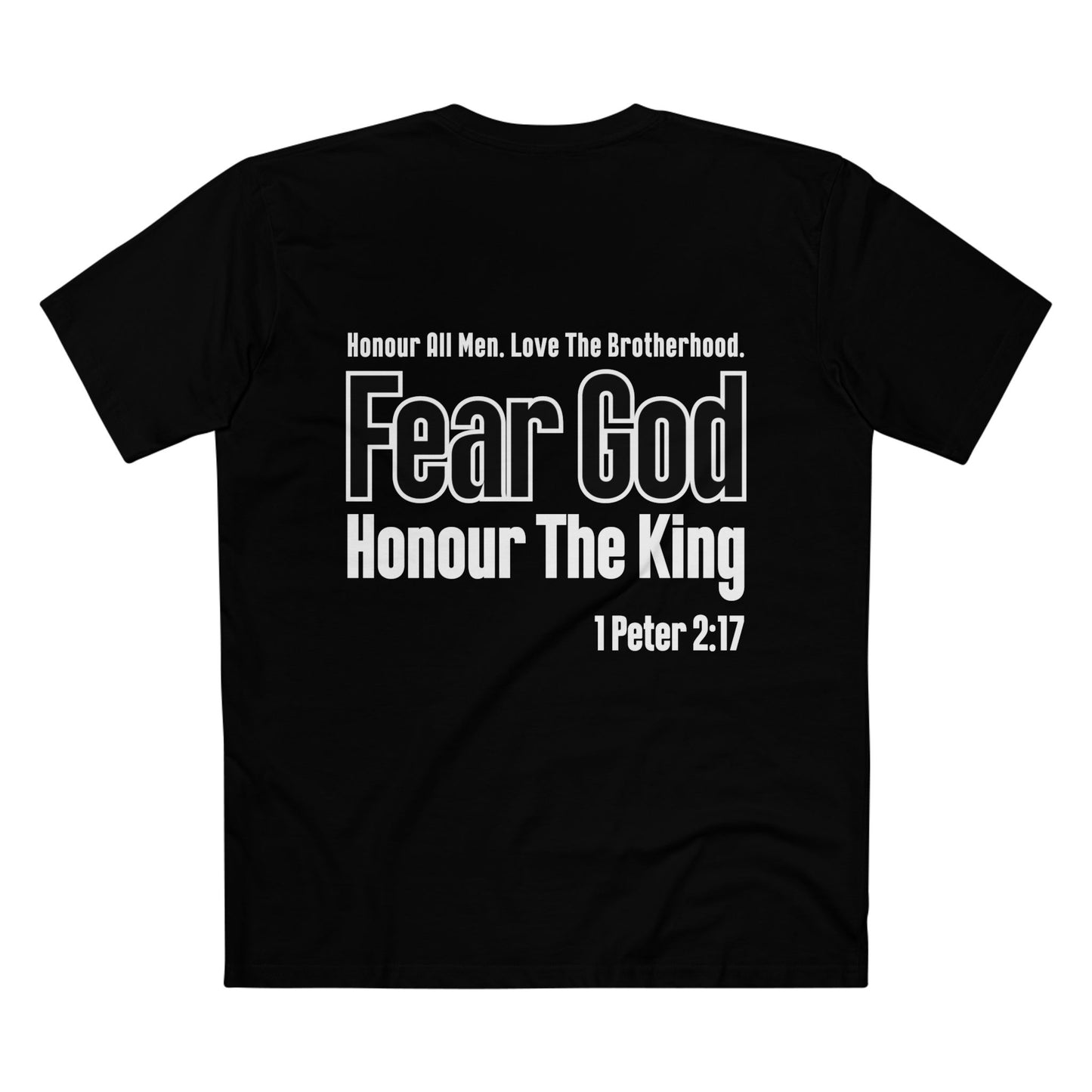 1 Peter 2:17 - Crewneck T-shirt (Custom)