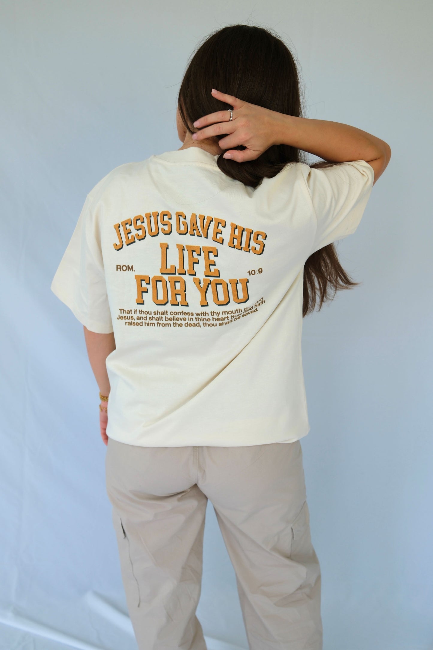 Jesus Gave His Life For You - Heavy Oversized Tee (Drop #1)