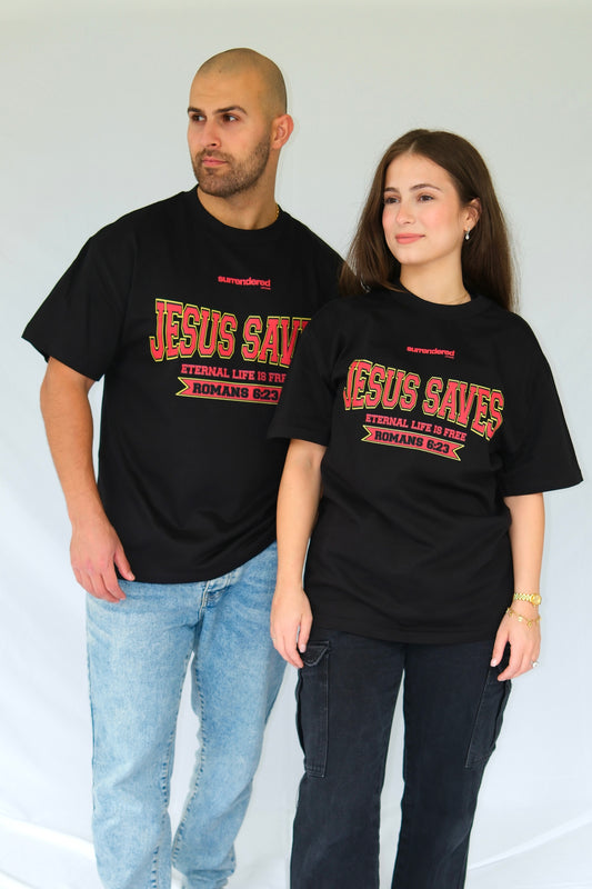 Jesus Saves - Heavy Oversized Tee (Drop #1)