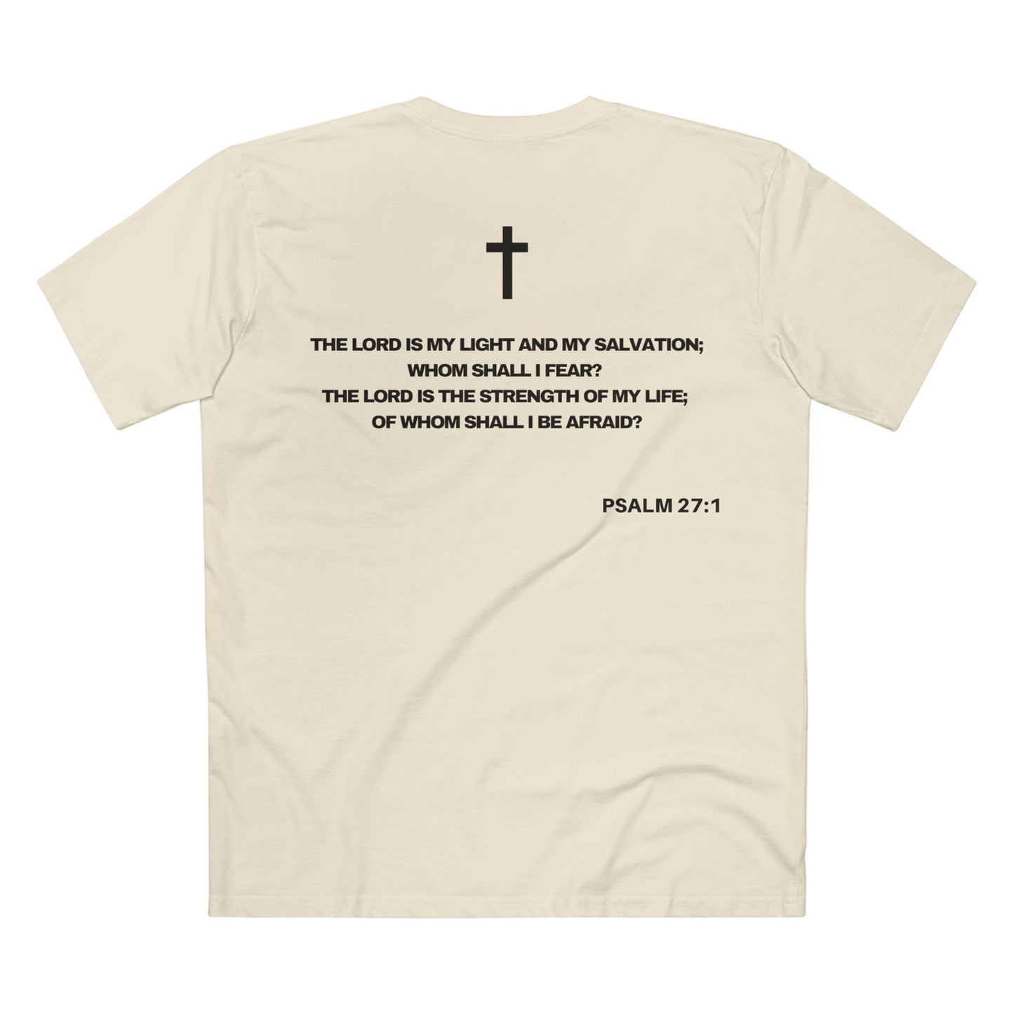 Psalm 27:1 - Crewneck T-shirt (Custom)
