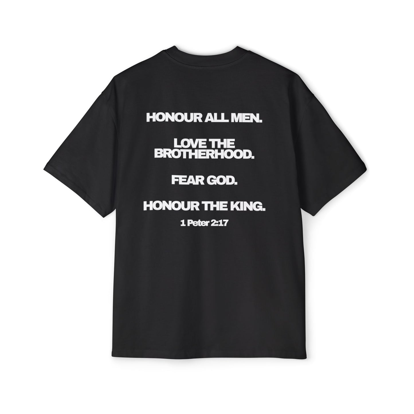 1 Peter 2:17 - Heavy Oversized Tee (Custom) v2