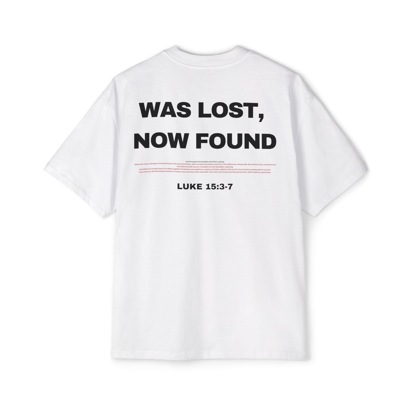 Luke 15:3-7 - Heavy Oversized Tee (Custom)