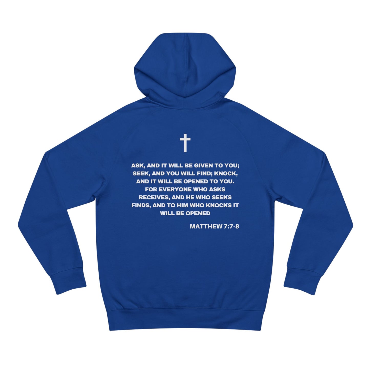 Matthew 7:7-8 - Premium Hoodie (custom)