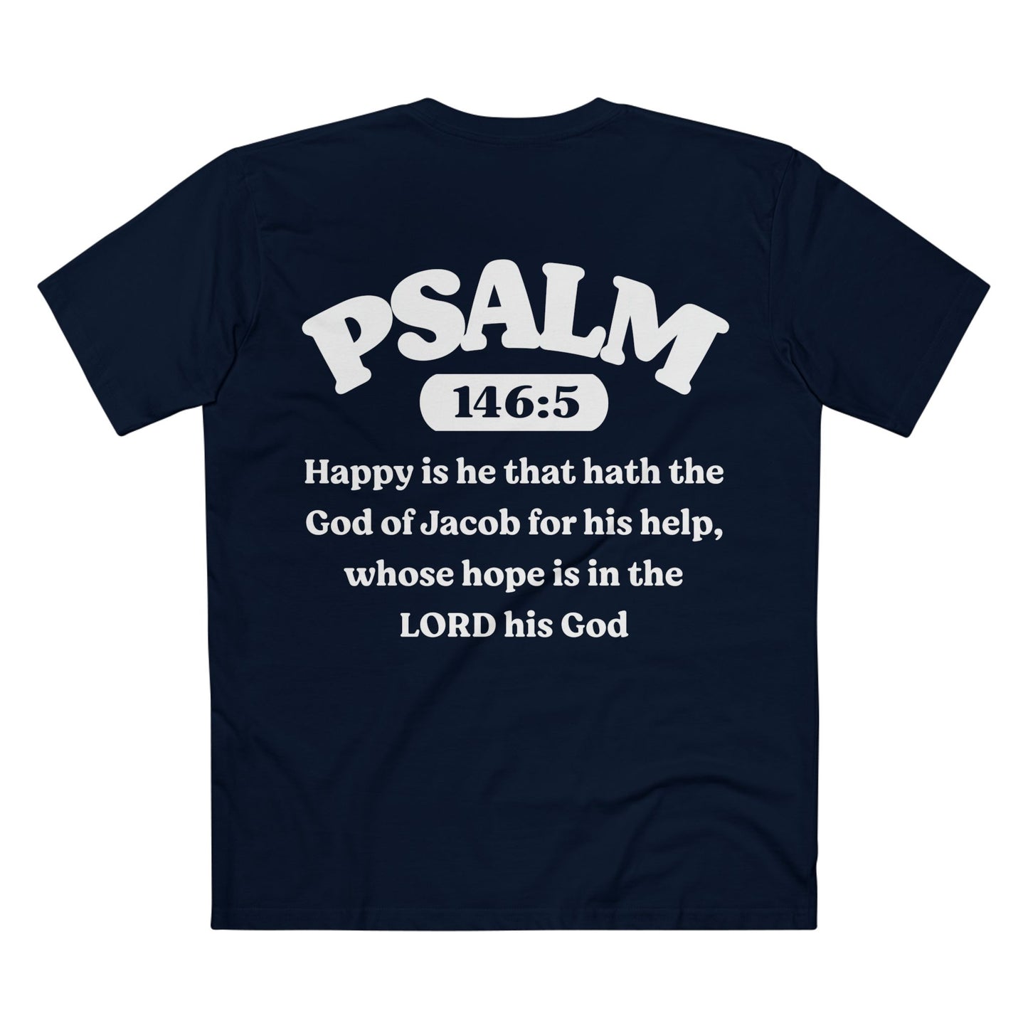 Psalm 146:5 - Crewneck T-shirt (Custom)