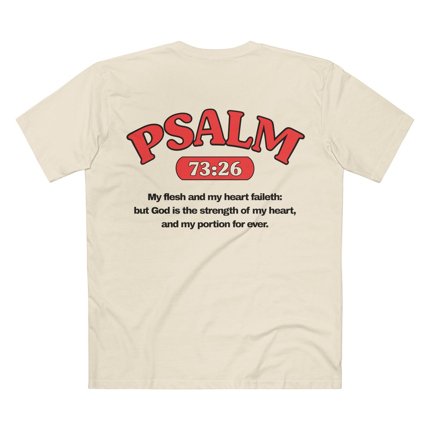Psalms 73:26 - Crewneck T-shirt (Custom)