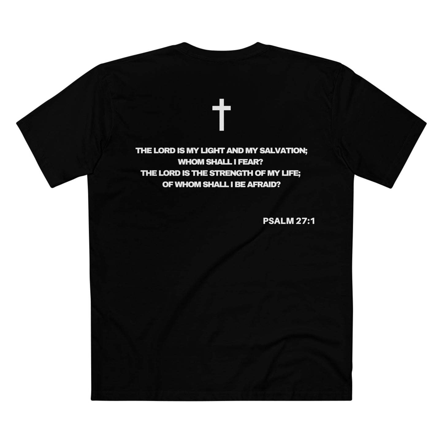 Psalm 27:1 - Crewneck T-shirt (Custom)