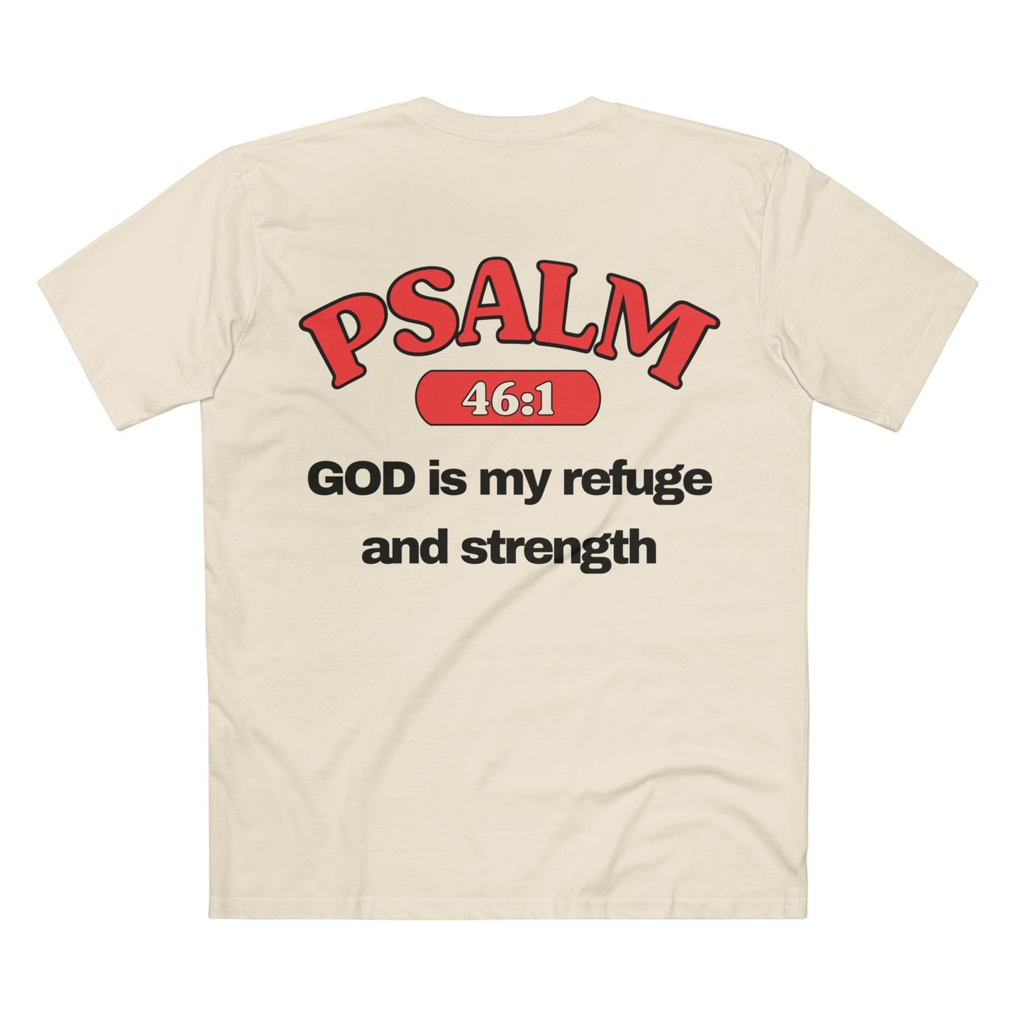 Psalm 46:1 - Crewneck T-shirt (Custom)