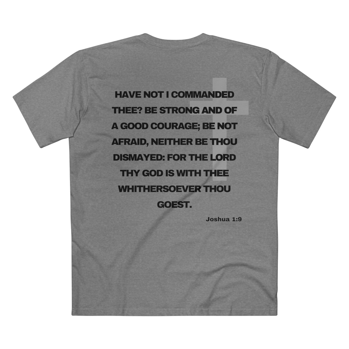 Joshua 1:9 - Crewneck T-shirt (Custom)