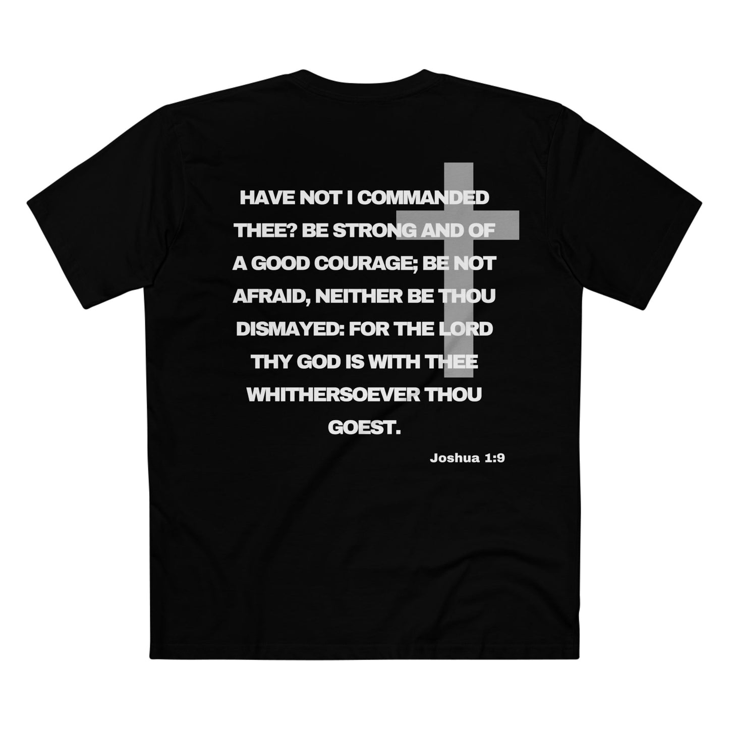 Joshua 1:9 - Crewneck T-shirt (Custom)