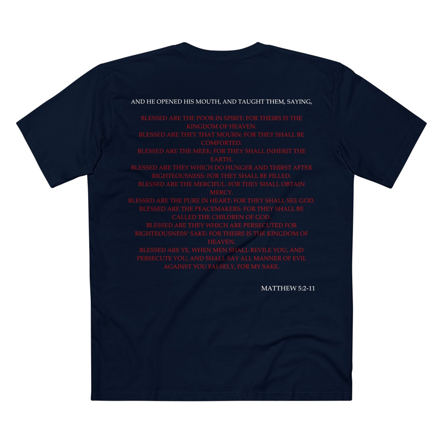 Matthew 5:2-11 - Crewneck T-shirt