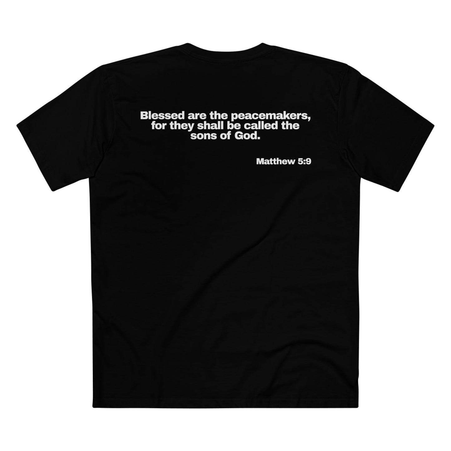 Matthew 5:9 - Crewneck T-shirt (Custom)