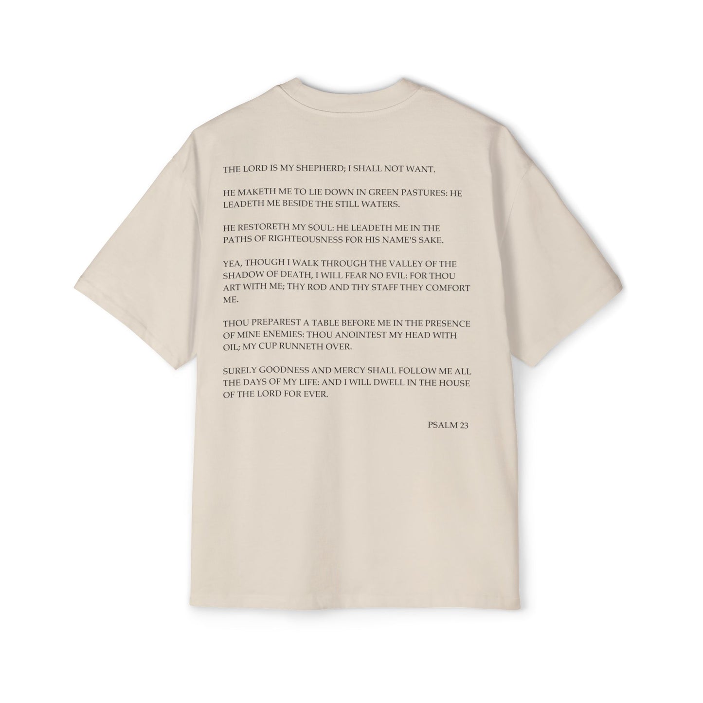 Psalm 23 - Heavy Oversized Tee