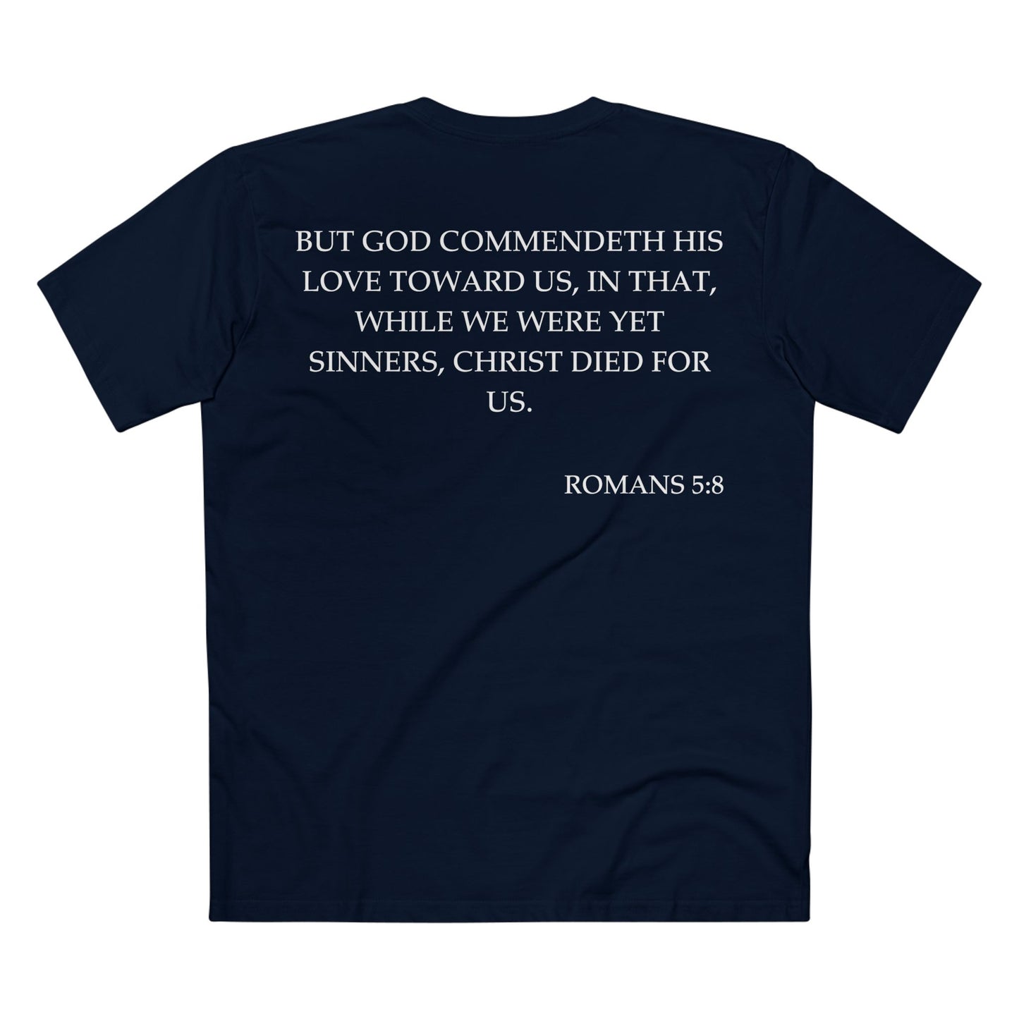 Romans 5:8 - Crewneck T-shirt