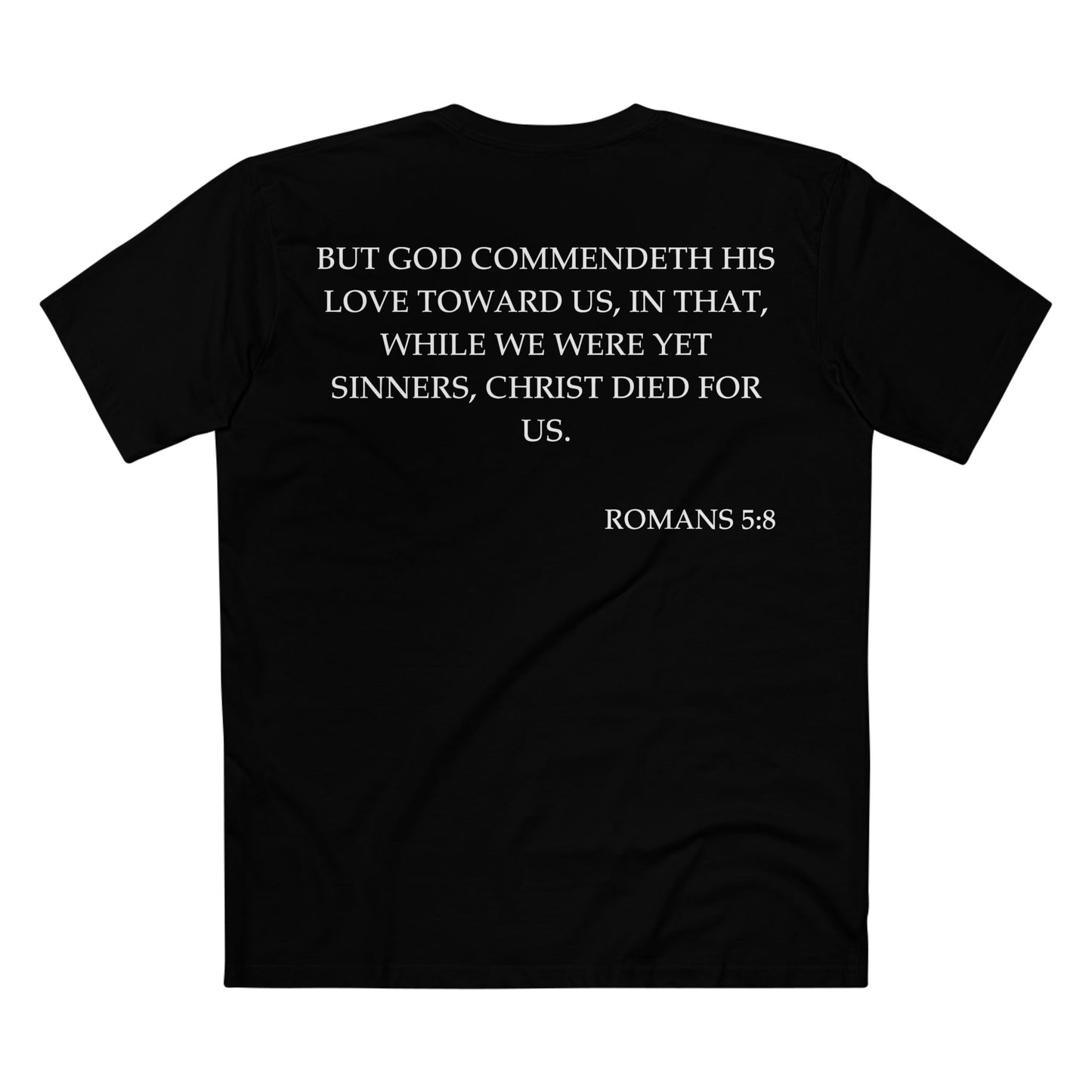 Romans 5:8 - Crewneck T-shirt