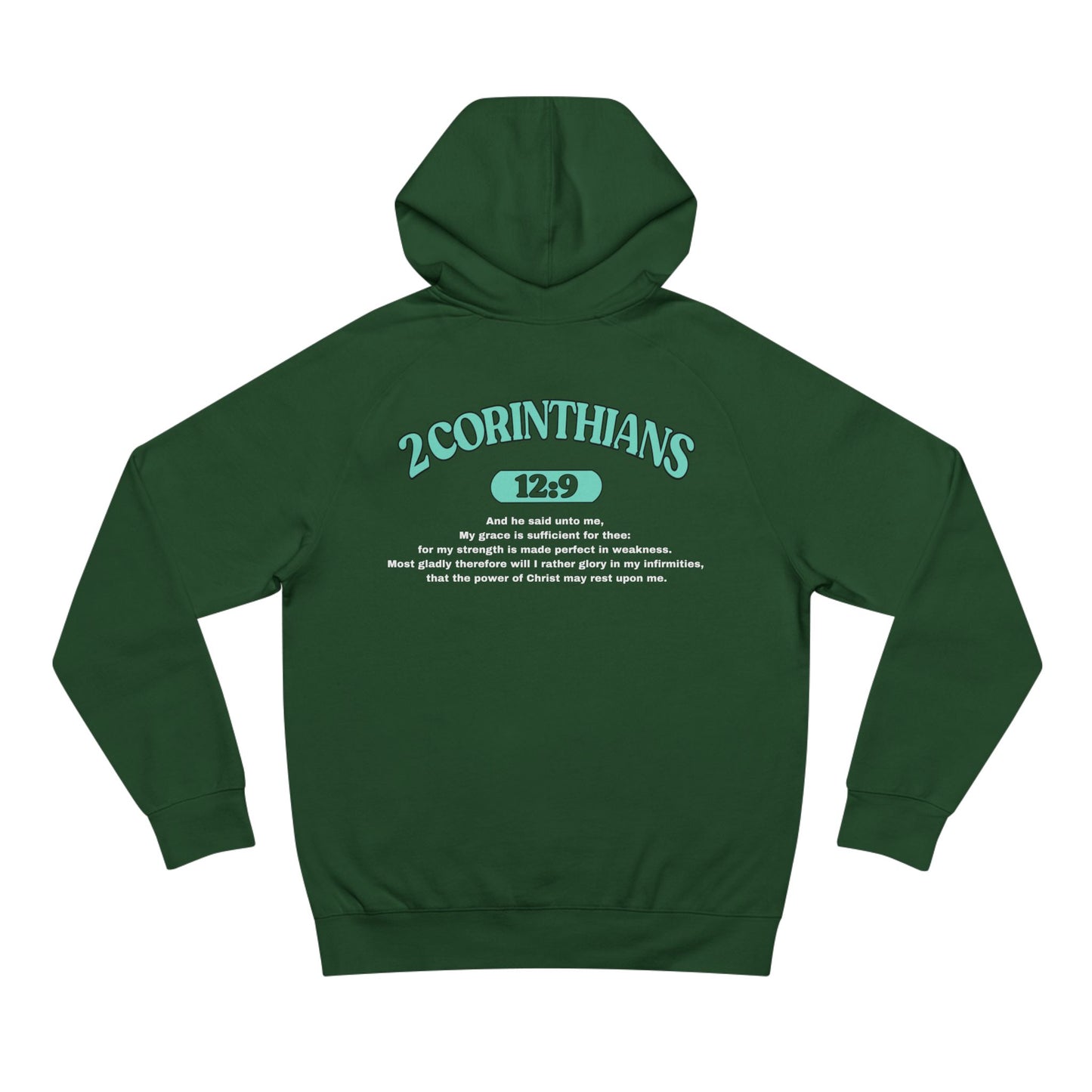 2 Corinthians 12:9 - Premium Hoodie (custom)