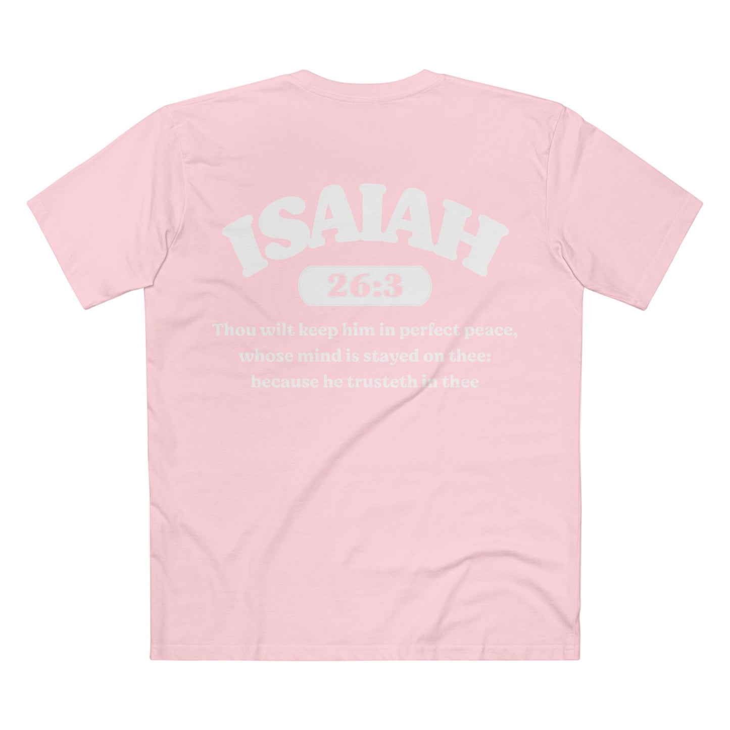 Isaiah 26:3 - Crewneck T-shirt (Custom)