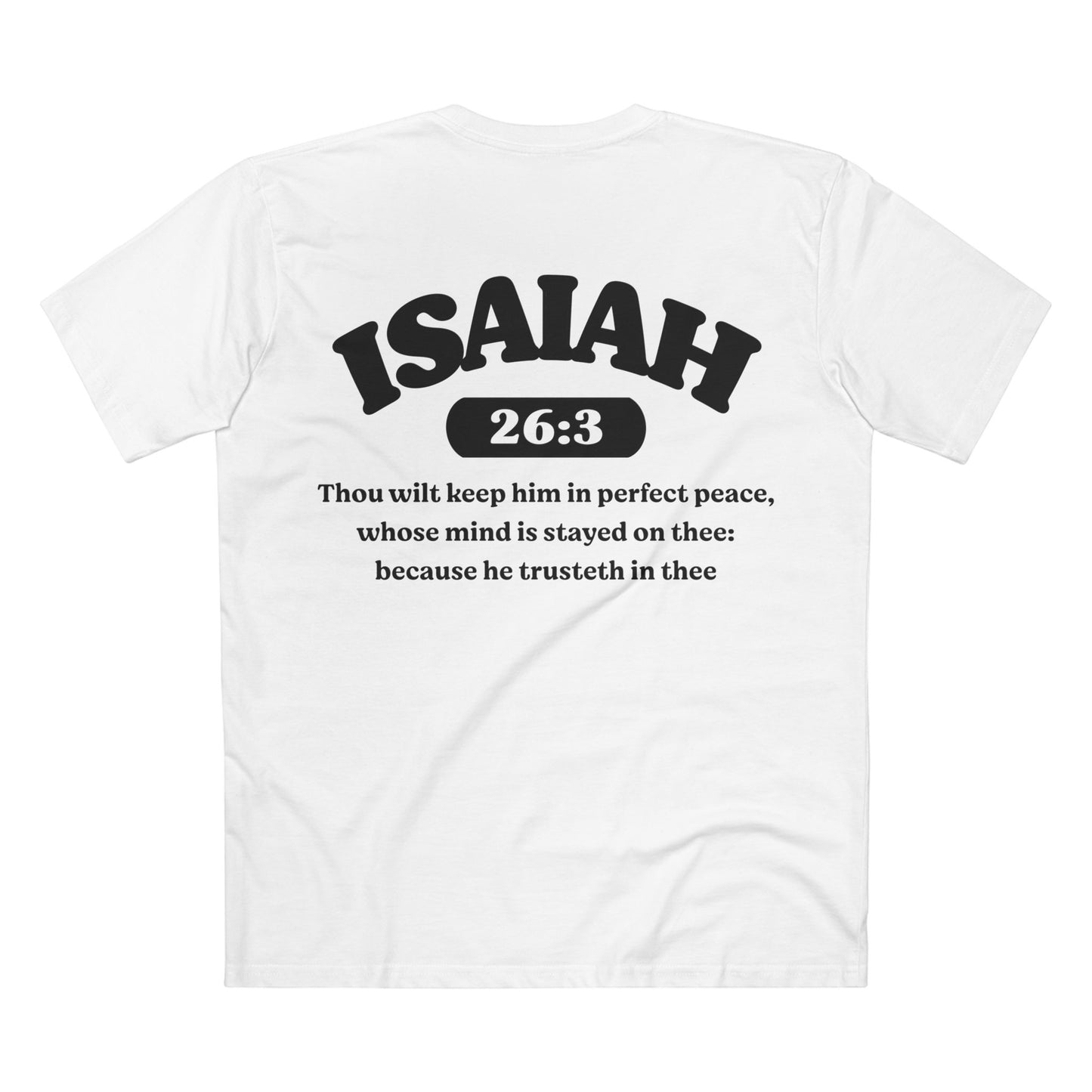 Isaiah 26:3 - Crewneck T-shirt (Custom)