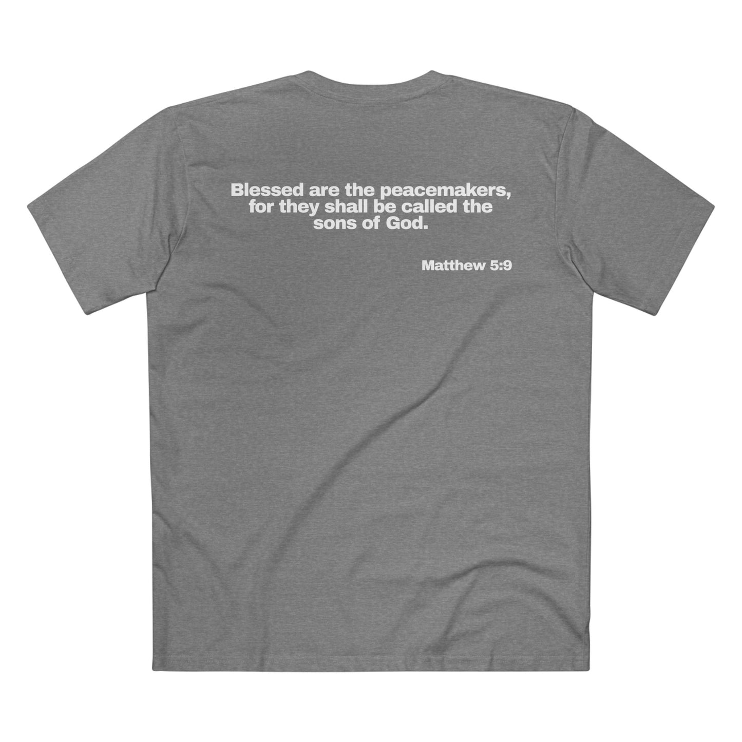 Matthew 5:9 - Crewneck T-shirt (Custom)
