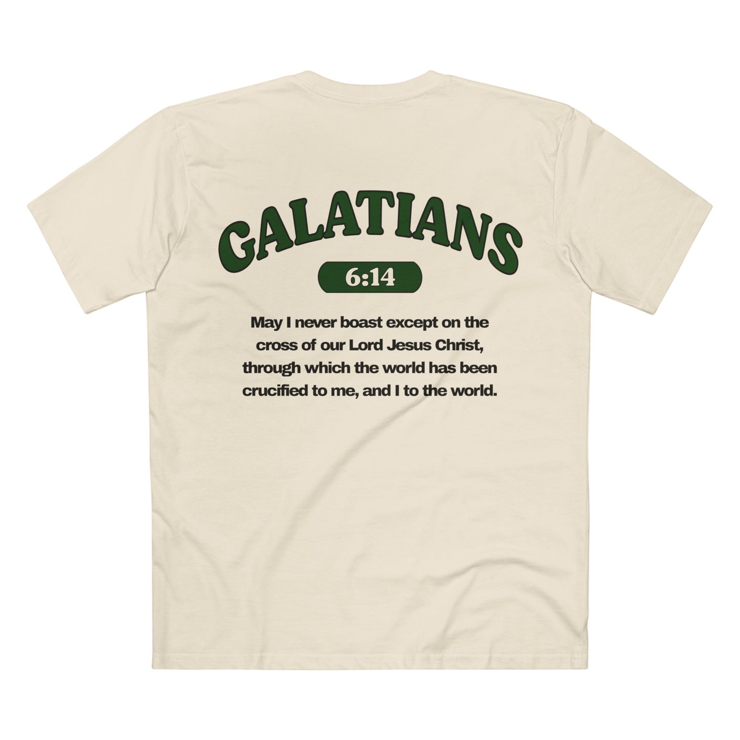 Galatians 6:14 - Crewneck T-shirt (Custom)