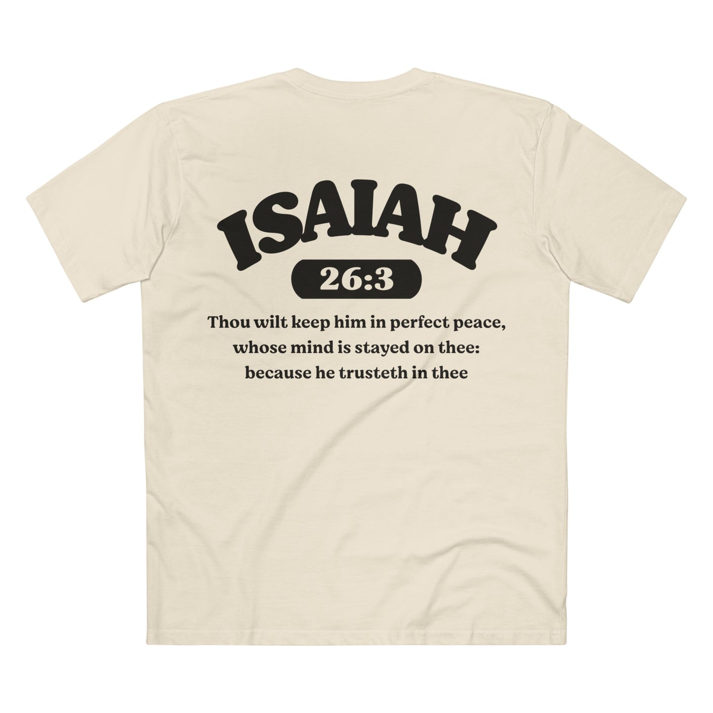 Isaiah 26:3 - Crewneck T-shirt (Custom)