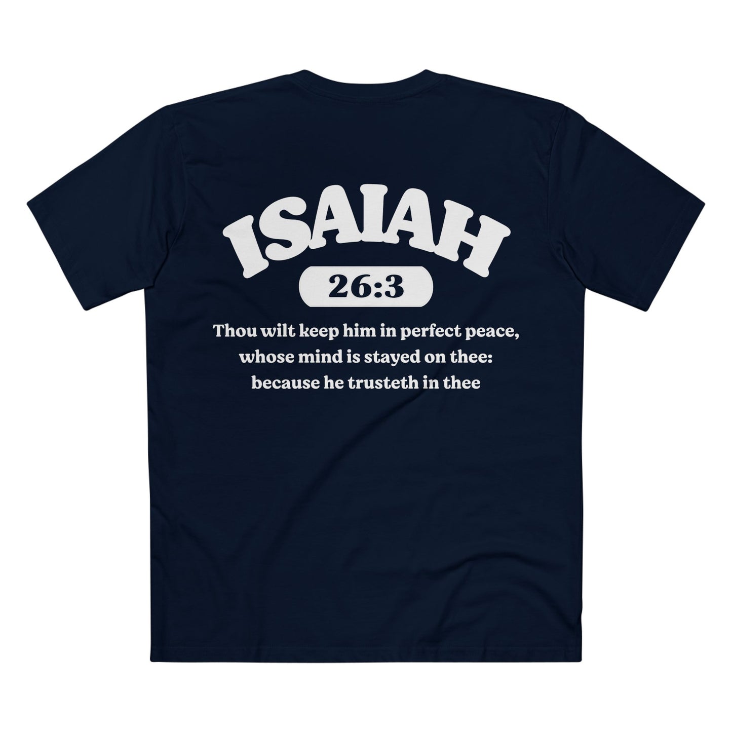 Isaiah 26:3 - Crewneck T-shirt (Custom)