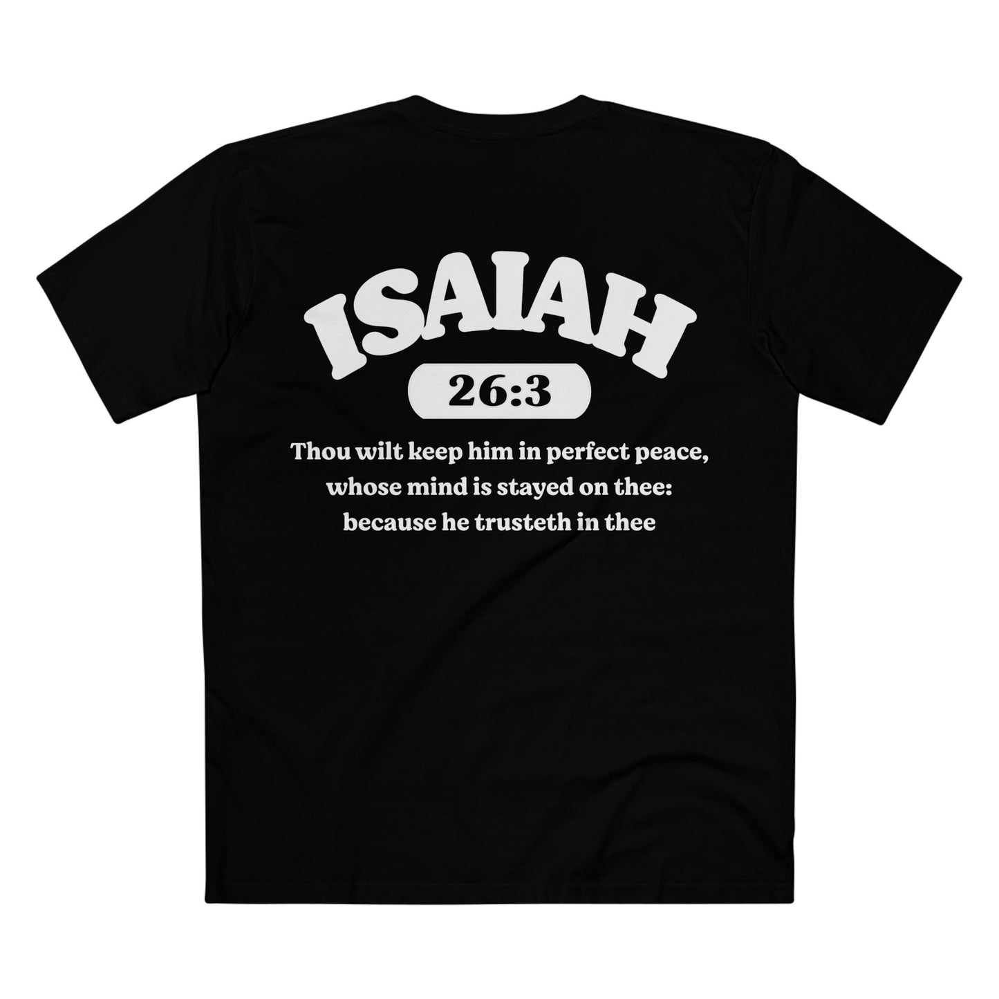 Isaiah 26:3 - Crewneck T-shirt (Custom)