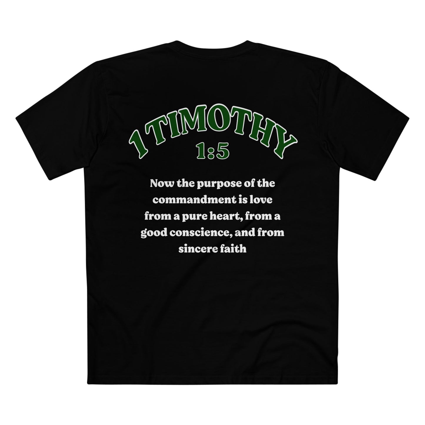 1 Timothy 1:5 - Crewneck T-shirt (Custom)