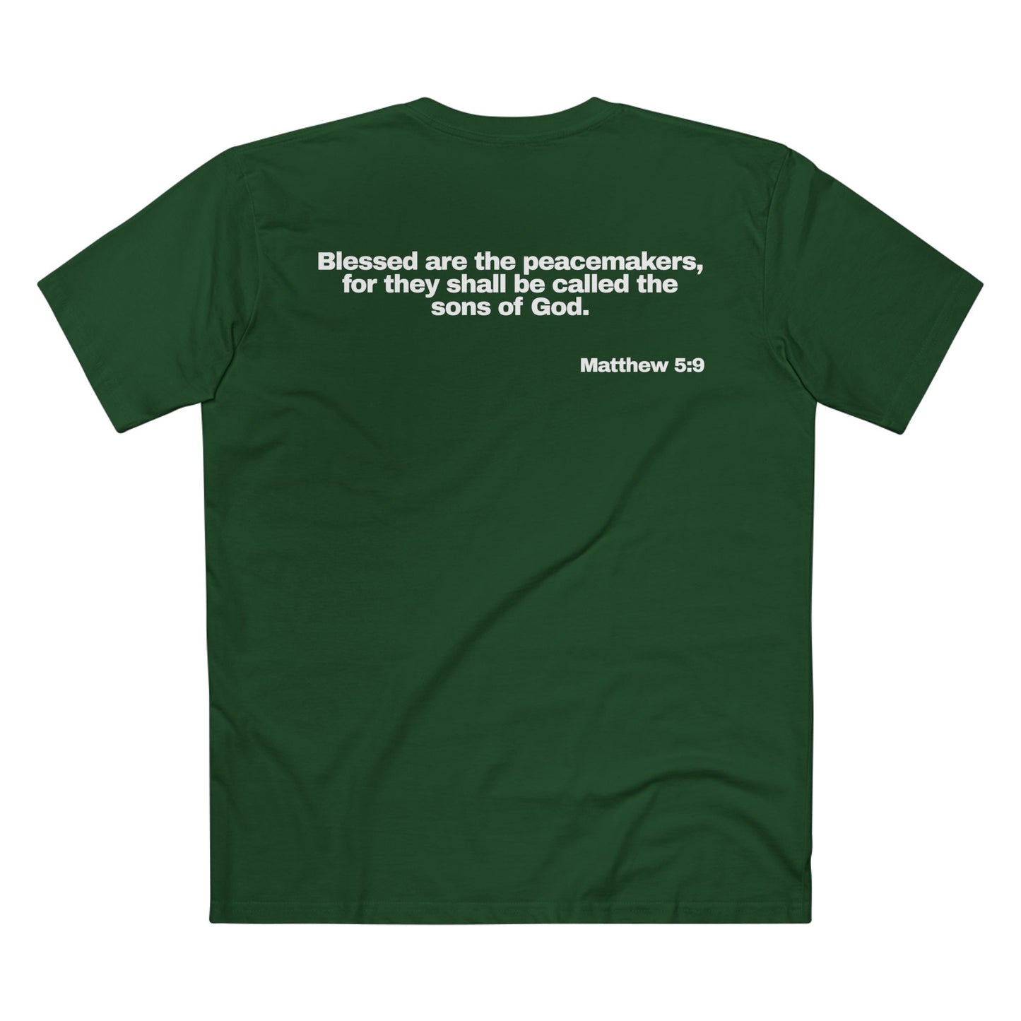 Matthew 5:9 - Crewneck T-shirt (Custom)