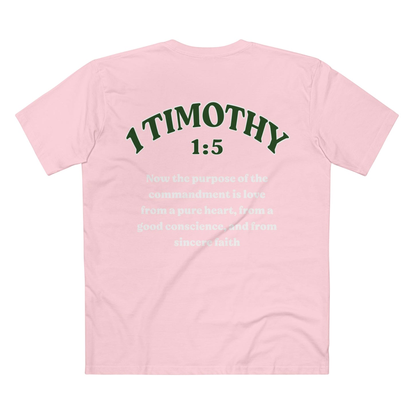 1 Timothy 1:5 - Crewneck T-shirt (Custom)