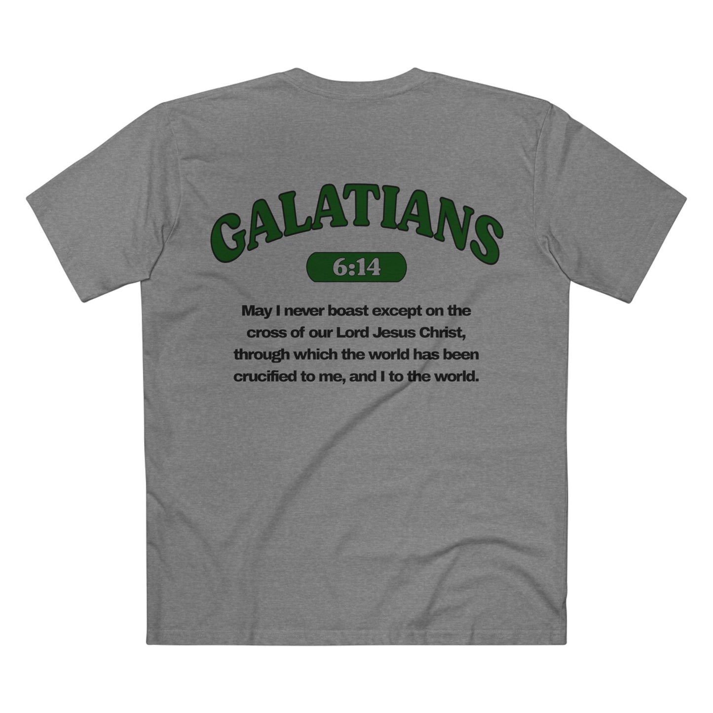 Galatians 6:14 - Crewneck T-shirt (Custom)
